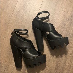 Wild Diva platform heels